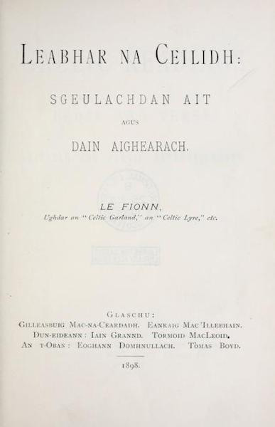 Leabhar na Ceilidh: Sgeulachdan Ait agus Dain Aighearach